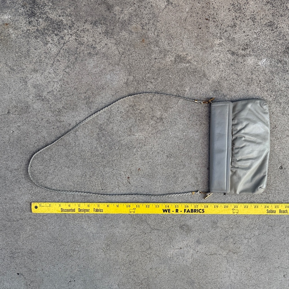 Vintage, Silver Leather, Rectangular Shape - image 8